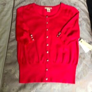 Evie pink cropped cardigan